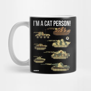 Im a cat person (7 German cats) Mug